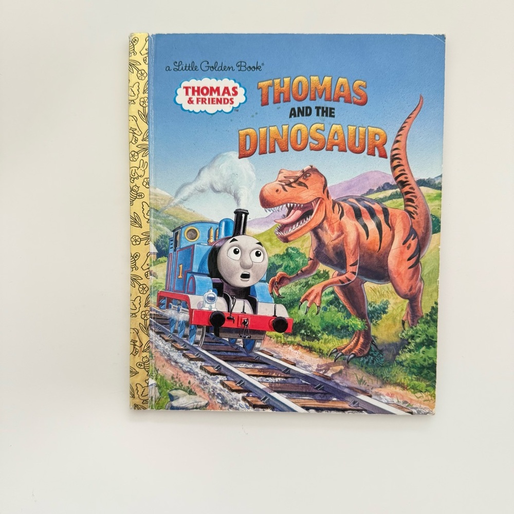 Thomas & Friends 'Thomas and the Dinosaur' Book- Little Golden Book 2000’s